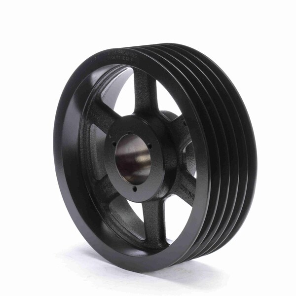 5 Groove Cast Iron Bushed Bore Multiple Sheave, 5TB124